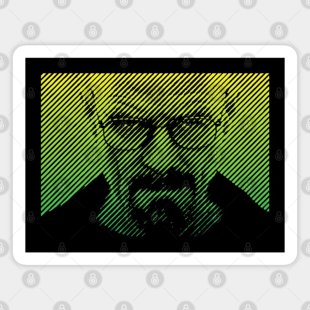 Walter White Breaking Bad halftone style Magnet by Aldyz